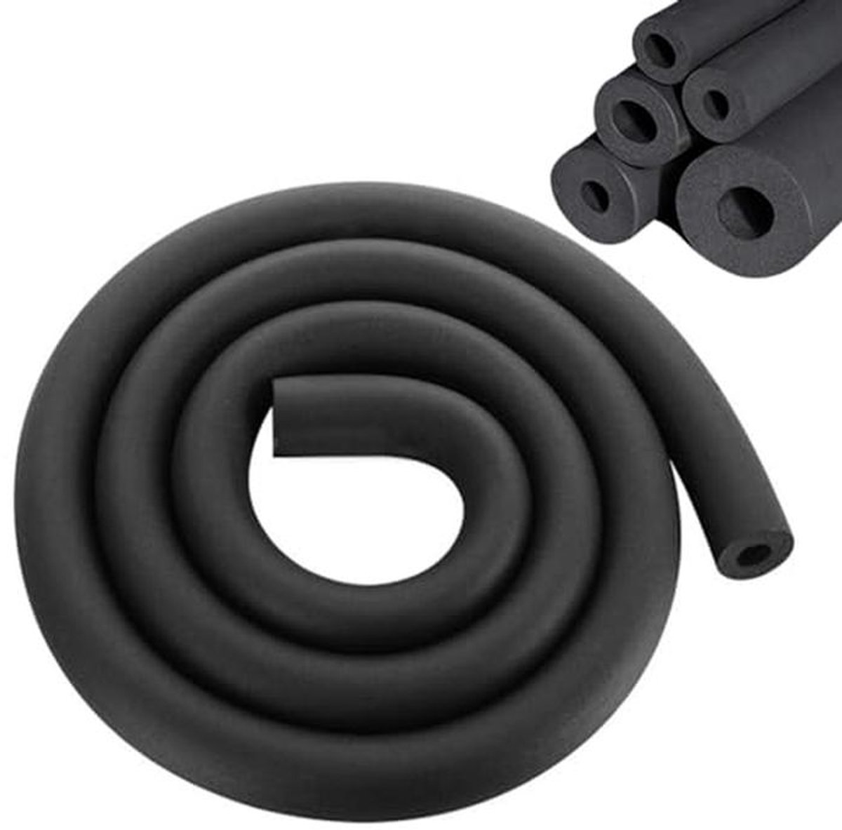 Isolatieslang voor buizen 32 mm - 1,8 m - Zwarte Schuimisolatie voor Waterleidingen en Airconditioning