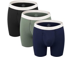 Ademende Bamboe Boxershorts voor Heren - Zacht en Comfortabel Ondergoed met Lange Pijpen