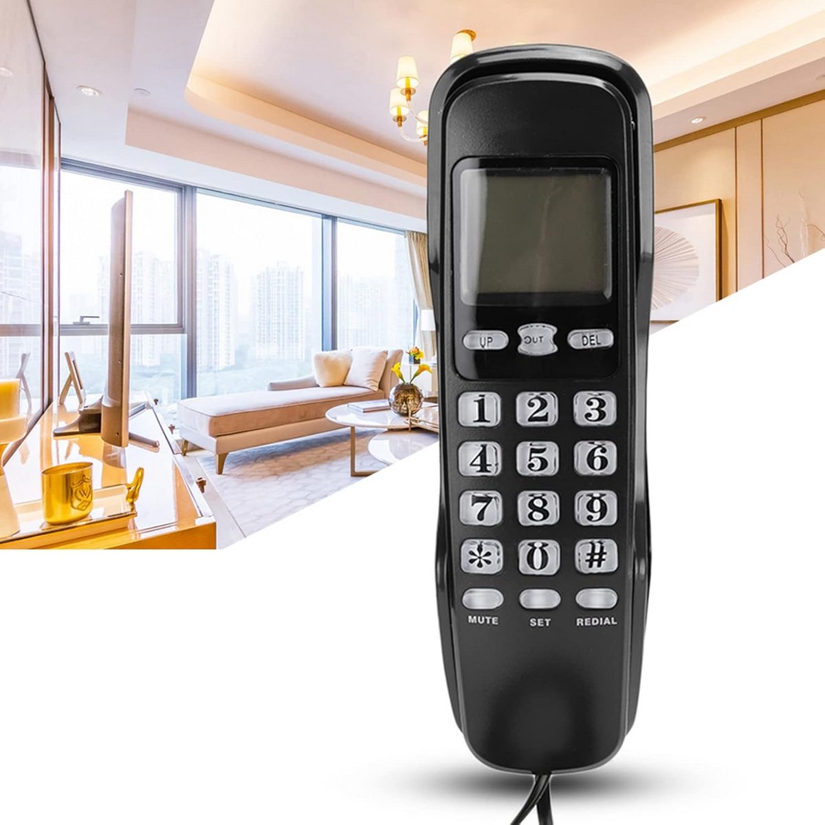 Draadloze Telefoon met Beller-ID en LCD-scherm voor Thuiskantoor