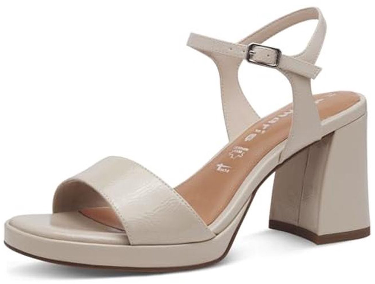 Dames Hielsandaal met Witte Accenten