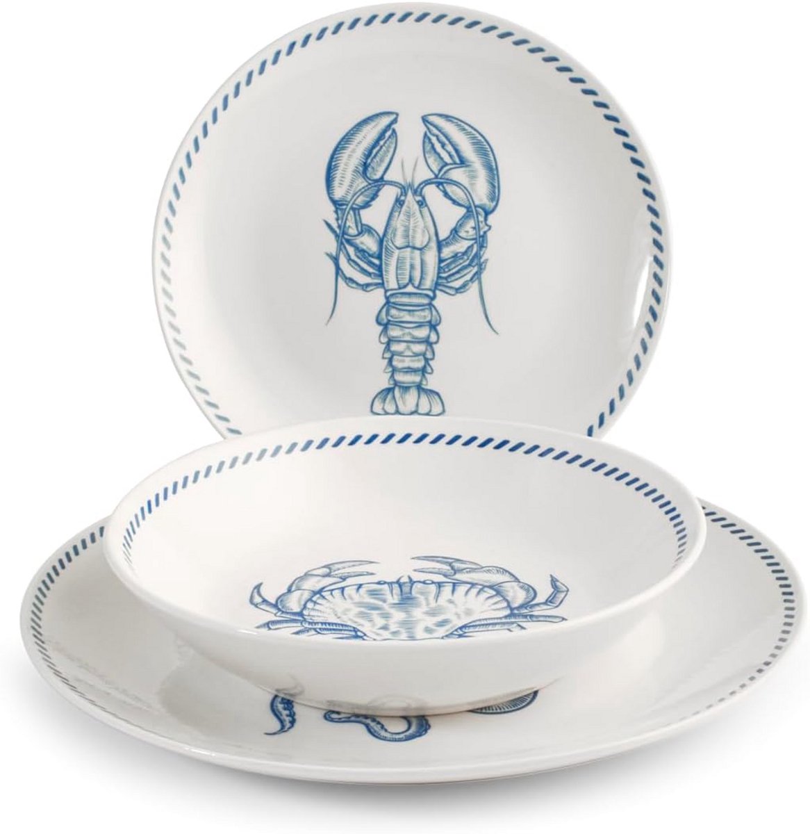 18-delige bordenset Ocean - Elegante serviesserie voor elke tafel