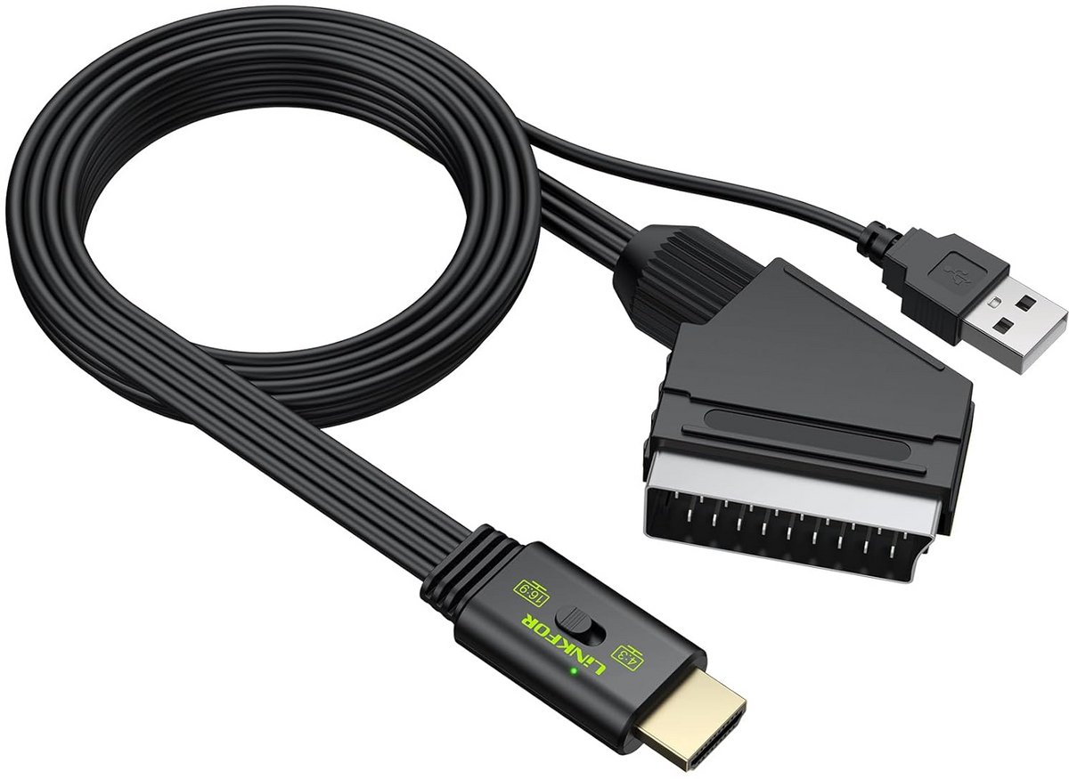 SCART naar HDMI Converter Adapter – Verbeter je Kijkervaring met 1080P