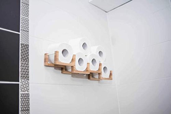 Toiletpapierhouder Hout Met Laatjes