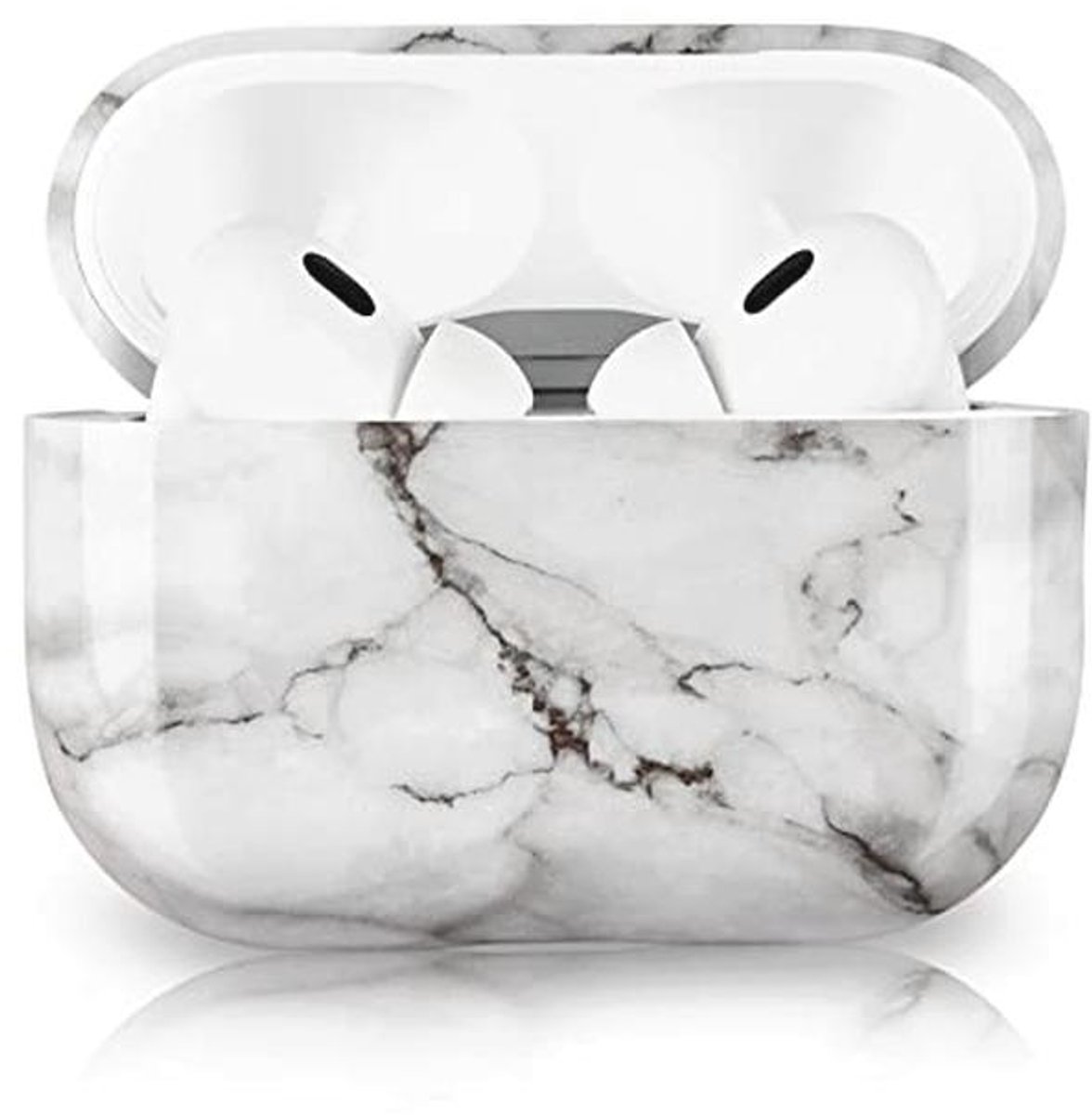 Stijlvolle Marmerpatroon Hoes voor AirPods Pro 2 - Draagbare Bescherming