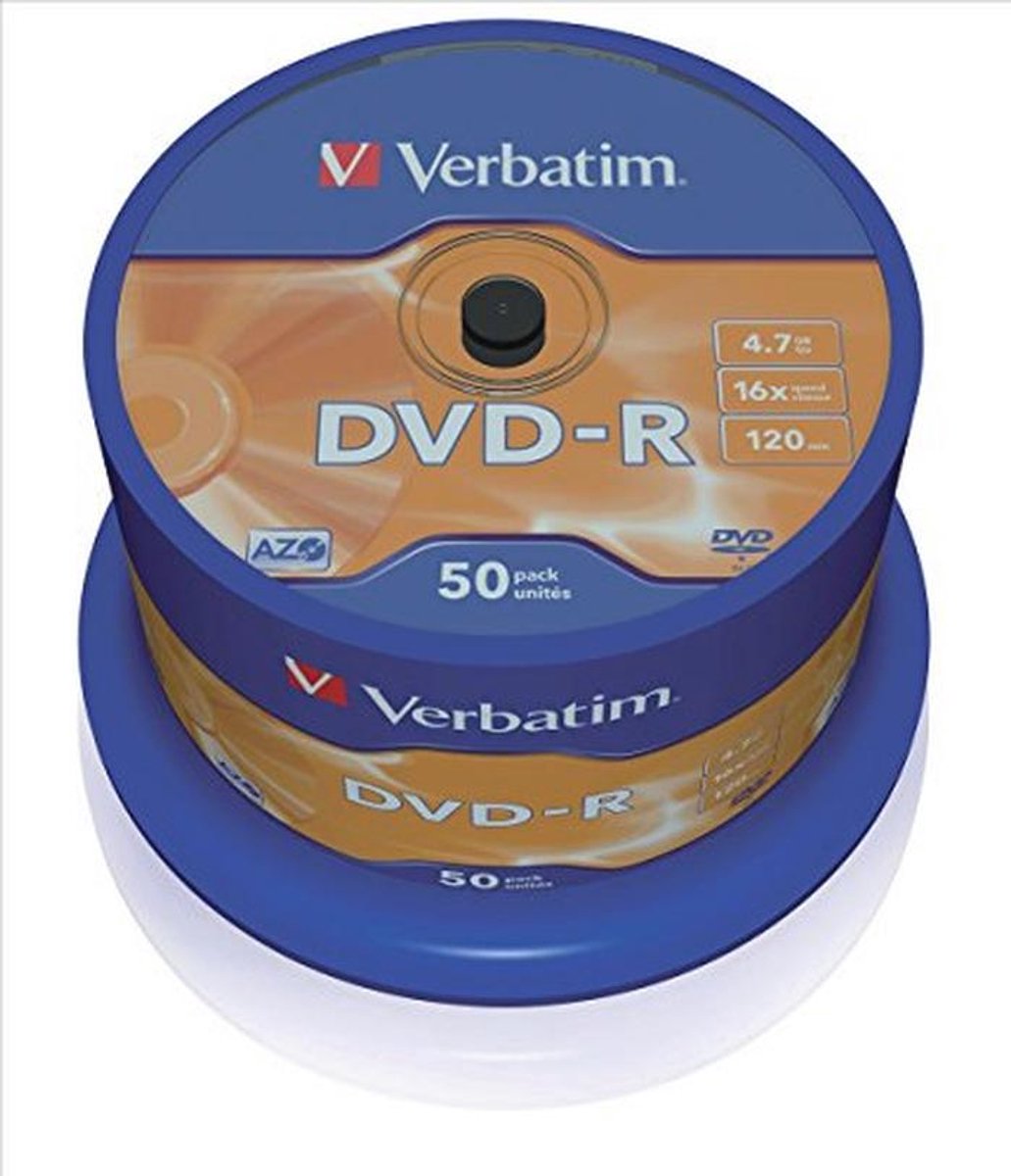 DVD-R 16X 4.7GB Matt Silver 50-pack
