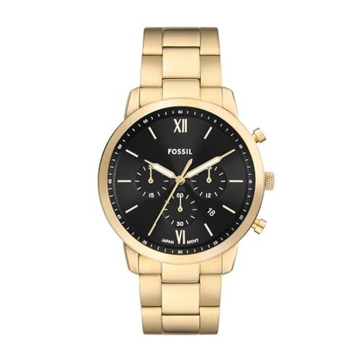 Herenhorloge met kwarts chronograaf en roestvrijstalen band