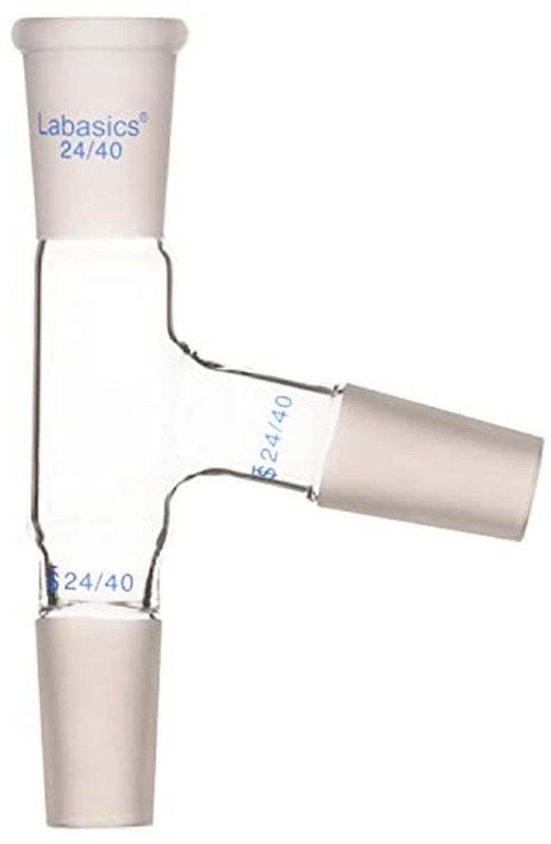 Labasics 3 Way Distilling Adapter with 24/40 Connections for Distillation Equipment