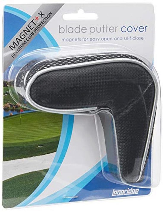 Putter Cover - Club Hoofd Protector - Golf Bescherming - Magnetische Sluiting - 21 x 5 x 17 cm - Zwart — afbeelding 2