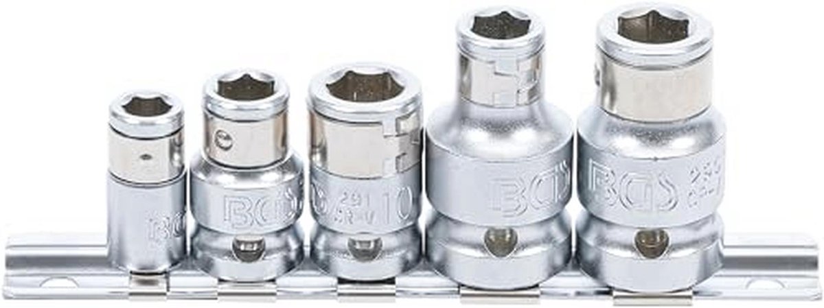 Set bitadapters met blokkeerkogel - 5-delig - 6,3 mm (1/4"), 10 mm (3/8"), 12,5 mm (1/2")