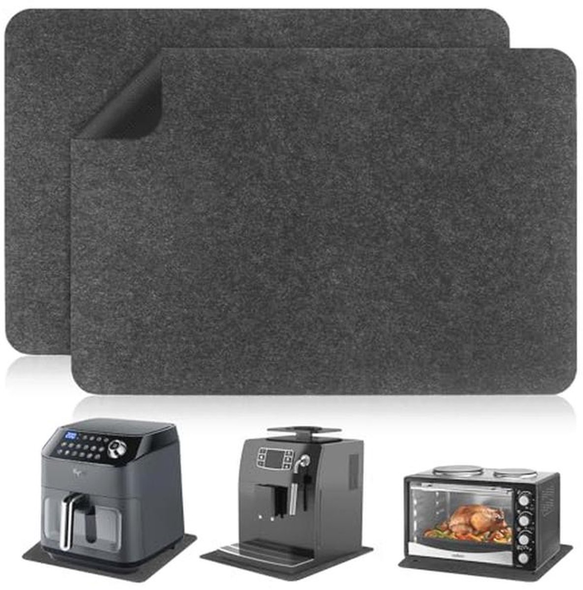 Hittebestendige Mat voor Heteluchtfriteuse en Keukenapparaten - 44 x 30 cm