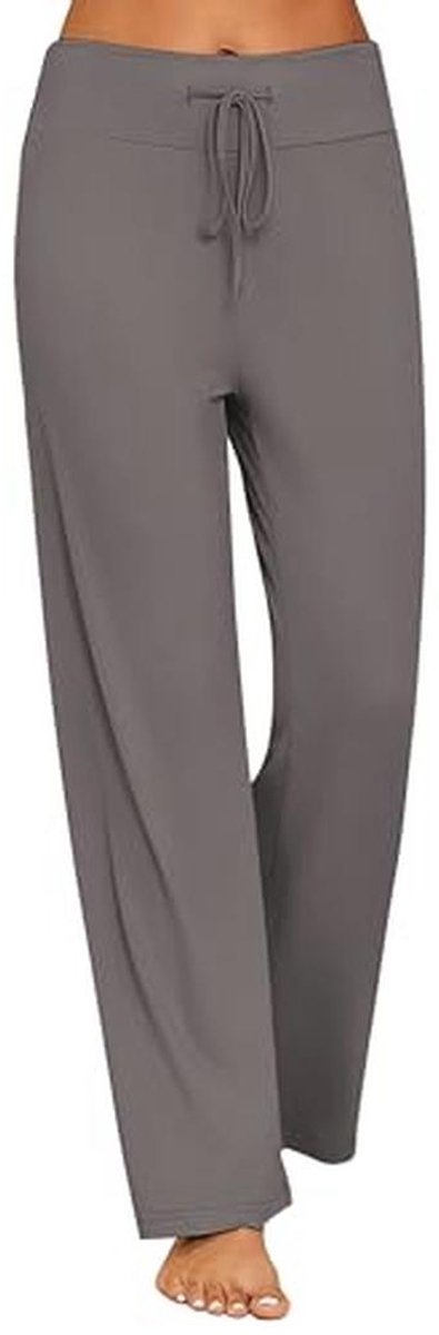 Lange dames pyjamabroek - Zachte slaapbroek met trekkoord S-XXL