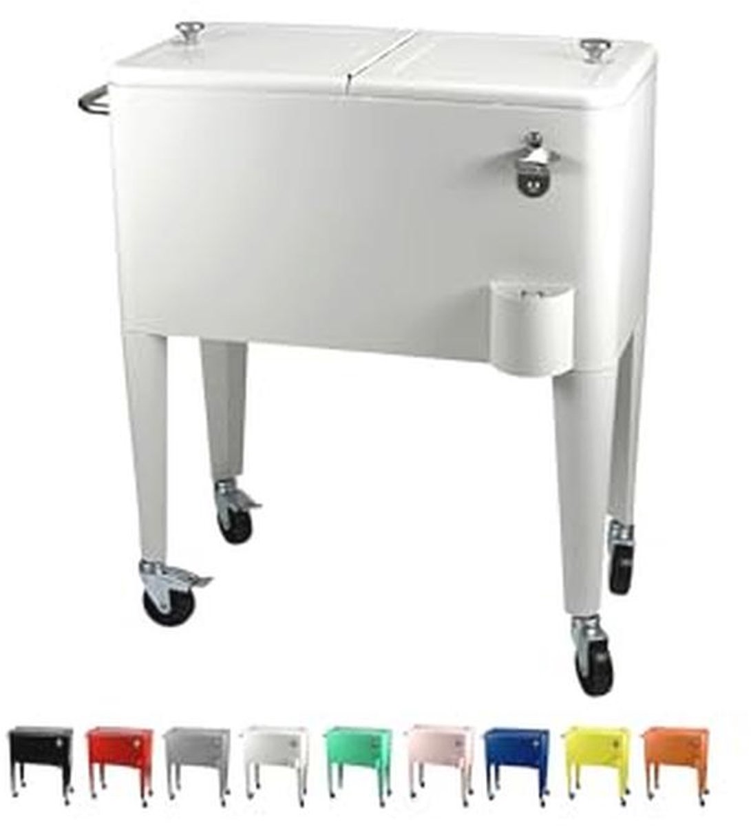 Ruime koelbox voor feestjes - ideale drankkoeler met wielen