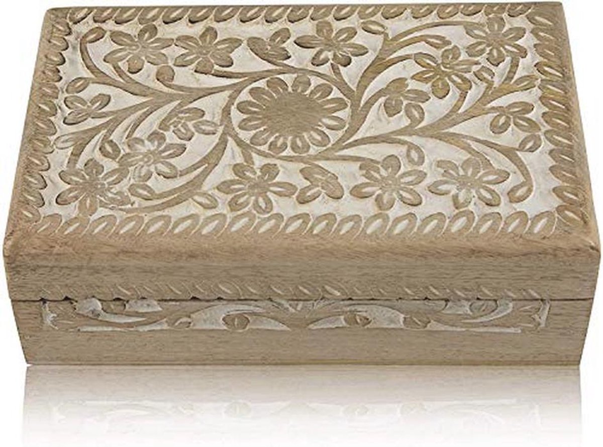 Handgemaakte Houten Juwelendoos | Unieke Sieraden Organizer en Bewaarbox | Perfecte Cadeau Ideeën voor Elke Gelegenheid