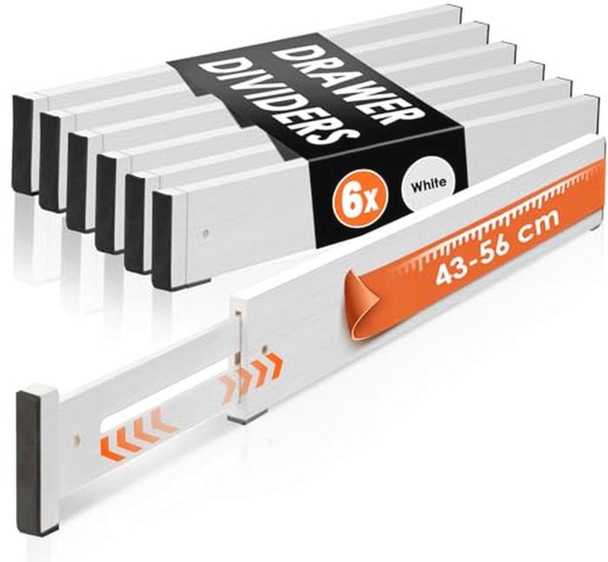 Verstelbare Bamboe Keukenladeverdeler 43-56 cm - Organiseer Je Laden Efficiënt