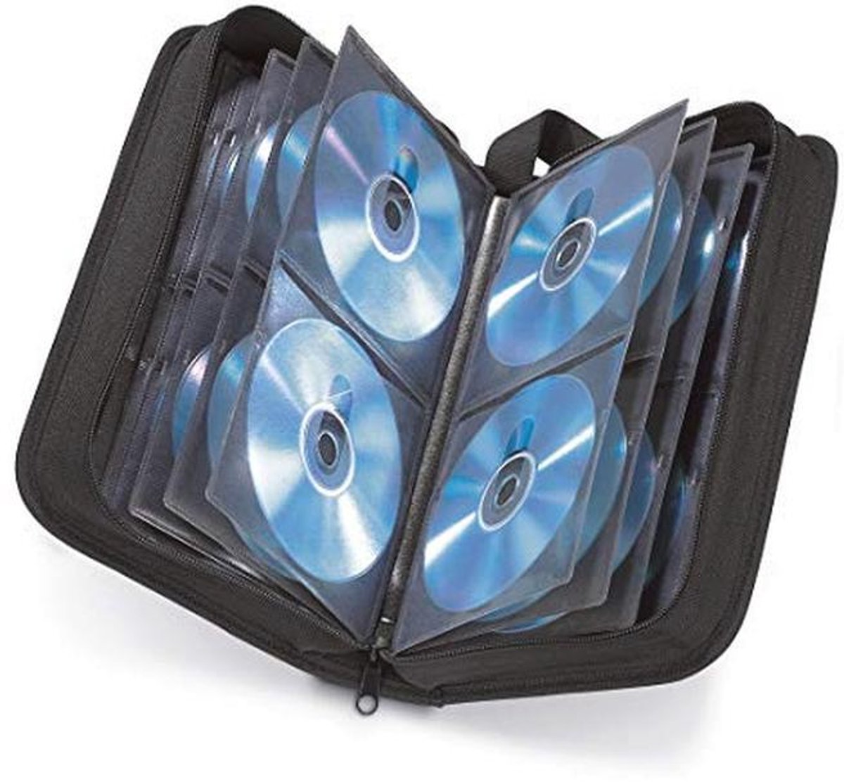 CD Hoes voor 64 Schijven - Zwart, Voor CD, DVD & Blu-ray