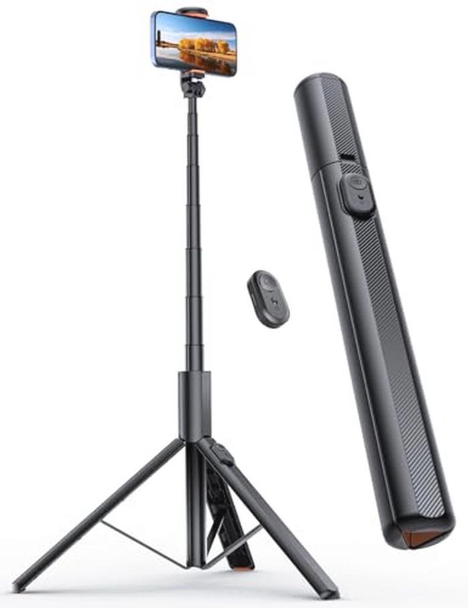 71" Telefoon Statief - Verstelbare Selfie Stick Tripod voor Mobiele Telefoons en Camera's, Ideaal voor Filmen
