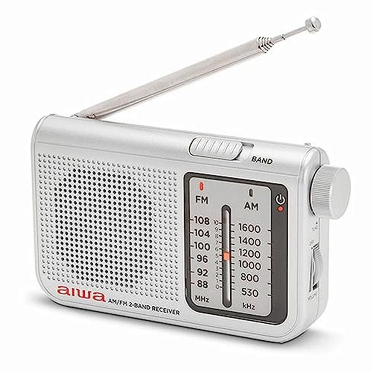 Draagbare AM/FM Radio - Grijs, Compact en Hoogwaardige Geluidskwaliteit