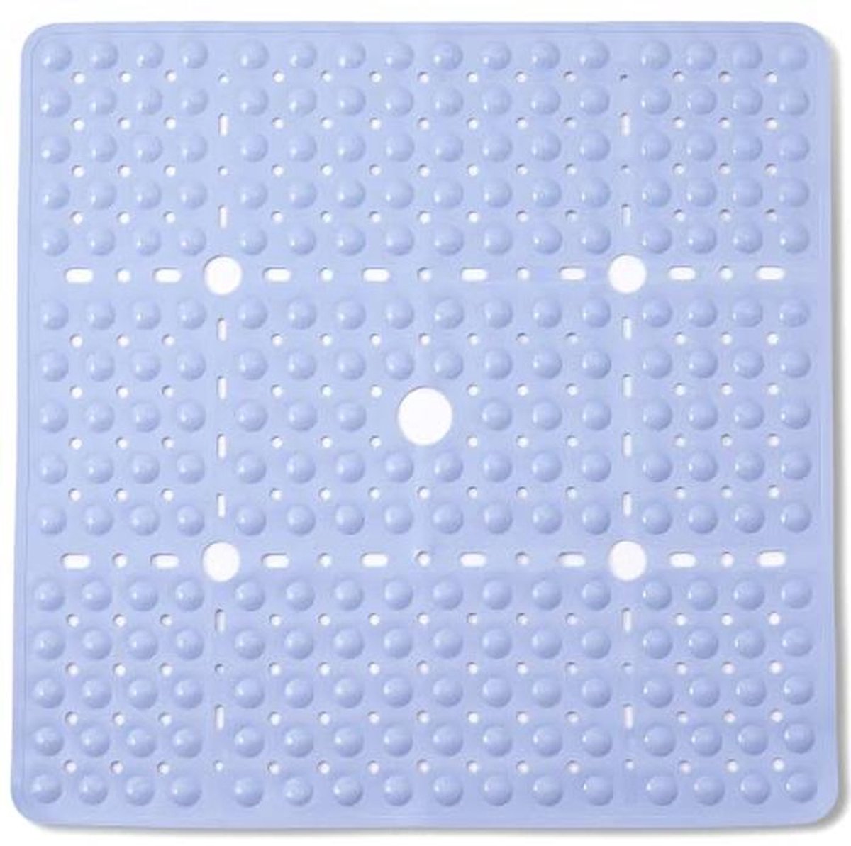Antislip Douchemat 68,6 x 68,6 cm voor Senioren en Kinderen - Duurzame Badmat met Zuignappen en Afvoergaten