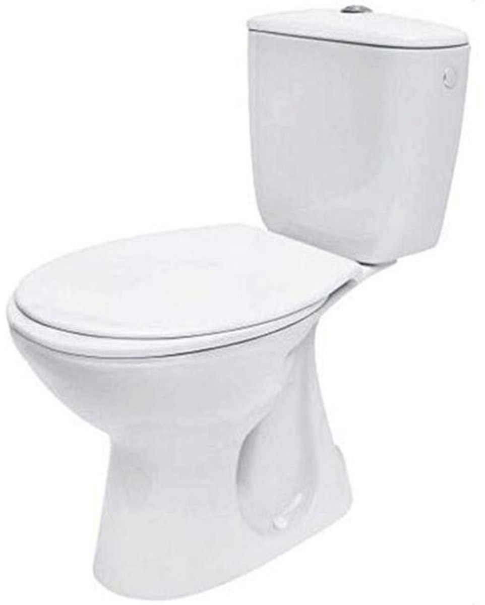 Keramisch staand toilet set met SoftClose en CleanOn technologie