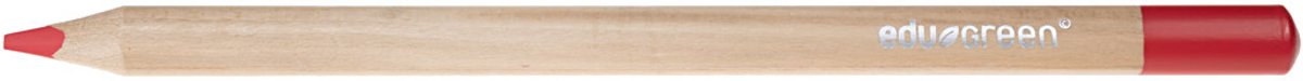 Edugreen Jumbo kleurpotloden, rood, vulling 5 mm, 10 stuk/ 1 doos