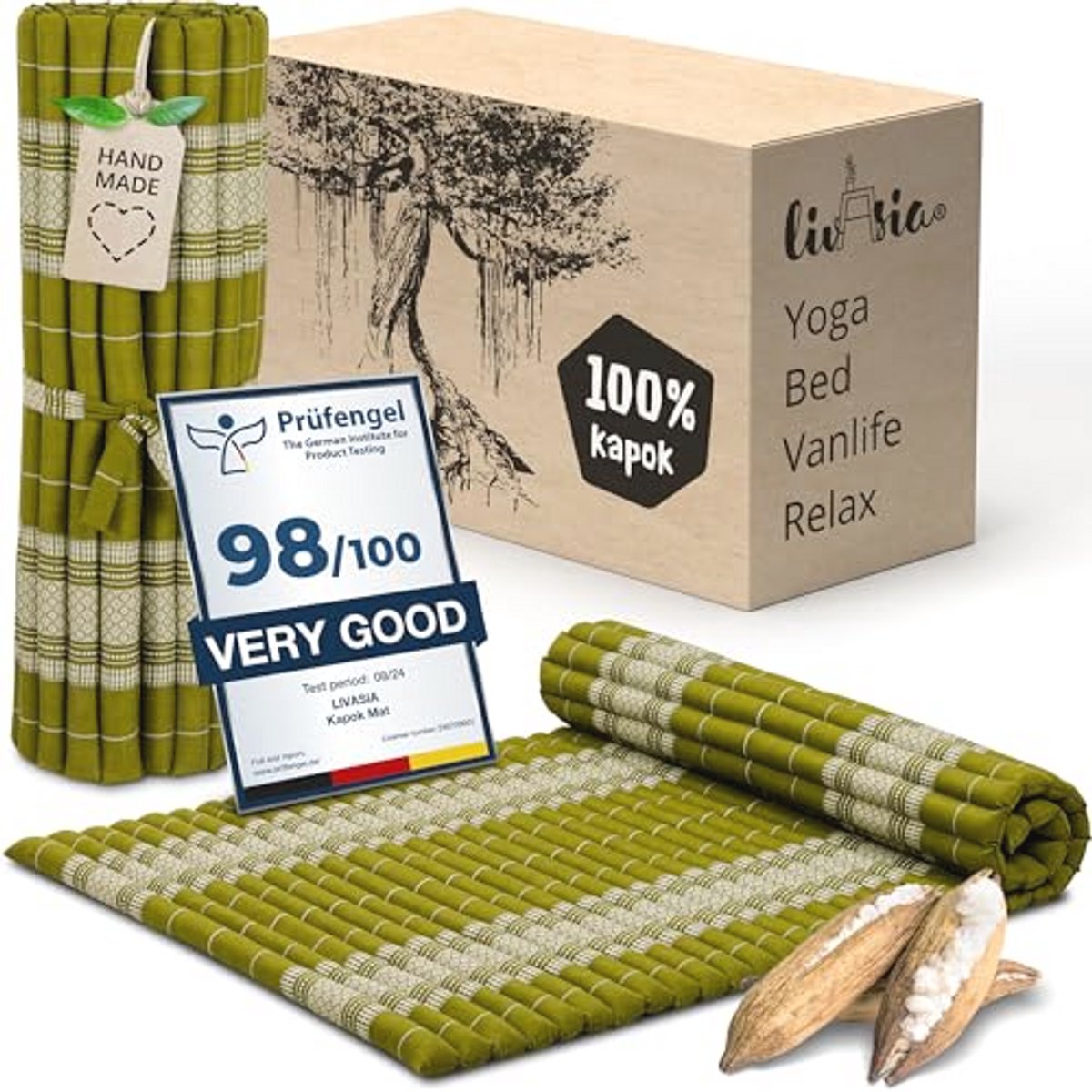 Comfortabele Rolmat 200x110cm - Multifunctioneel Reisbed & Gastenmatras - Ideaal voor Outdoor & Yoga