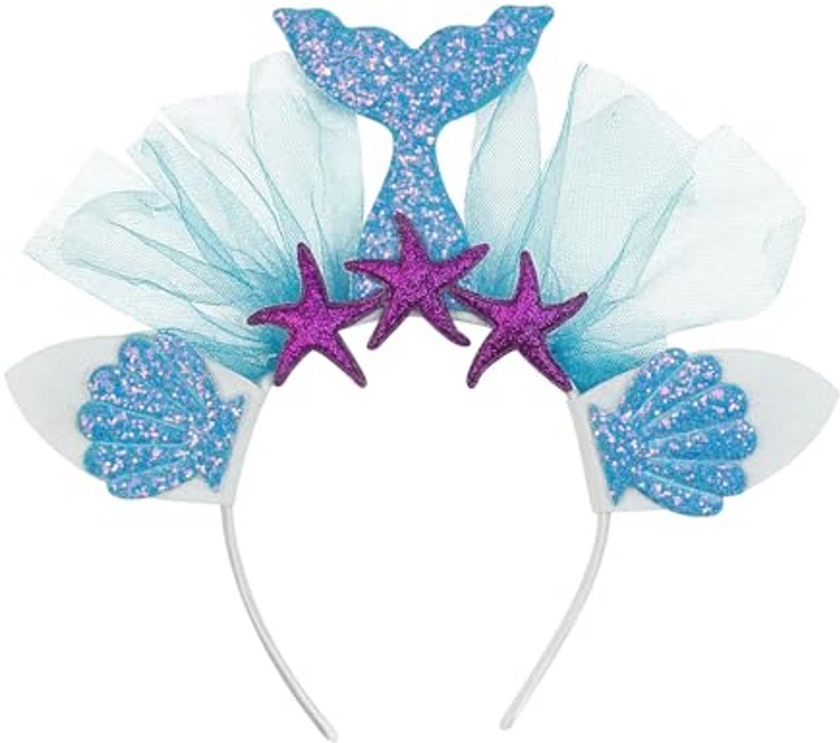 Zeemeermin Haarband voor Feestelijkheden - Onderwaterwereld Accessoire