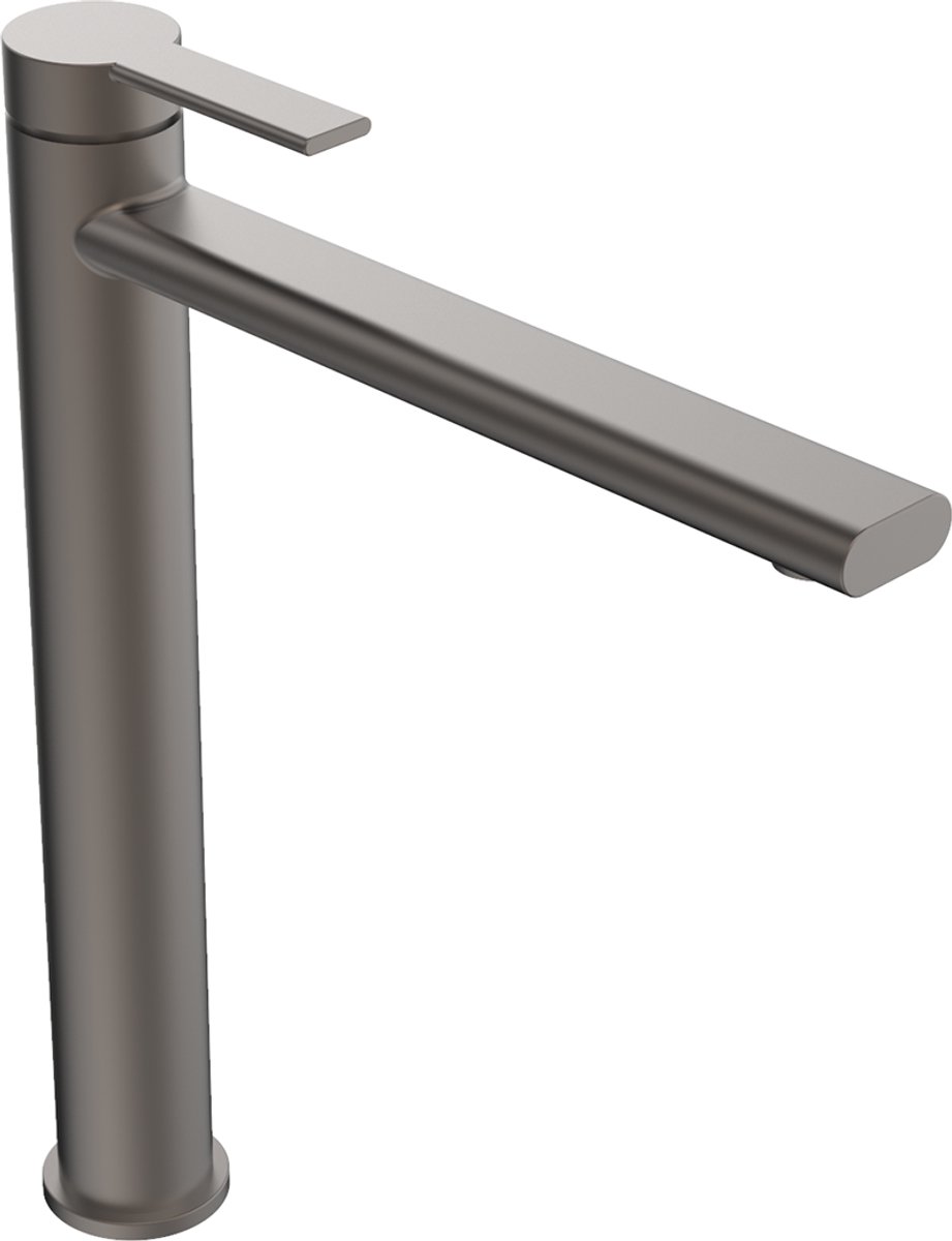 Wastafelkraan Rondo by FuturBath mengkraan hoog Gun metal H-29cm