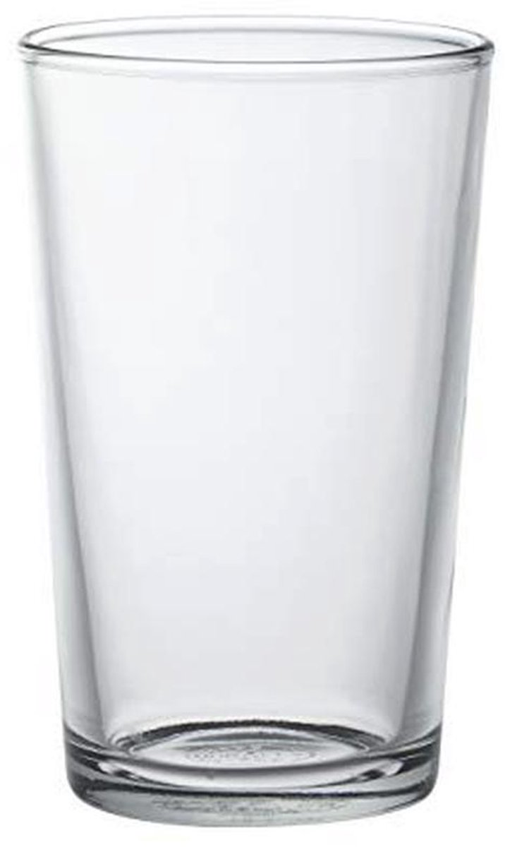 Set van 6 transparante geharde drinkglazen van 280 ml, perfect voor dagelijks gebruik
