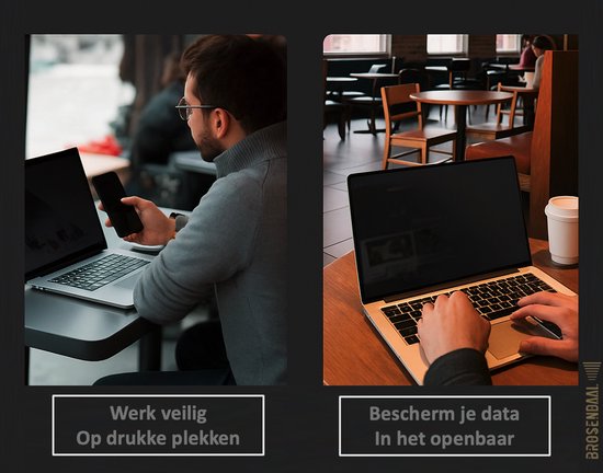 Écran de confidentialité Brosendaal pour ordinateur portable 16 pouces - Format d'image 16:10 - Protection d'écran - Privacy Filter pour HP, Lenovo, Asus, Acer et Samsung