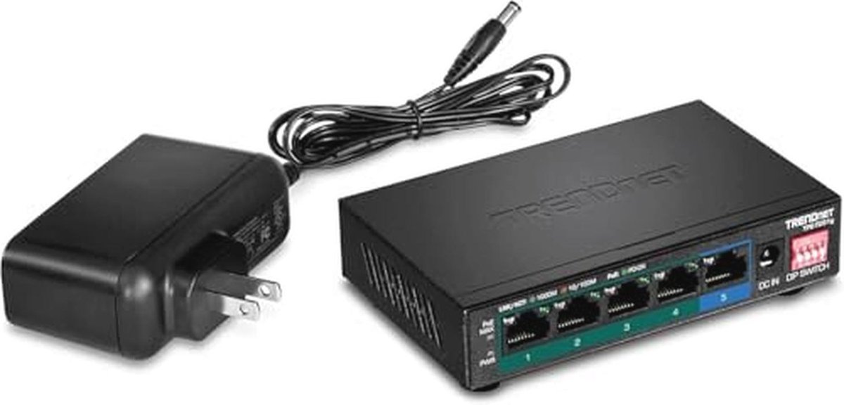 5-poorts Gigabit PoE+ Switch voor een krachtig netwerk