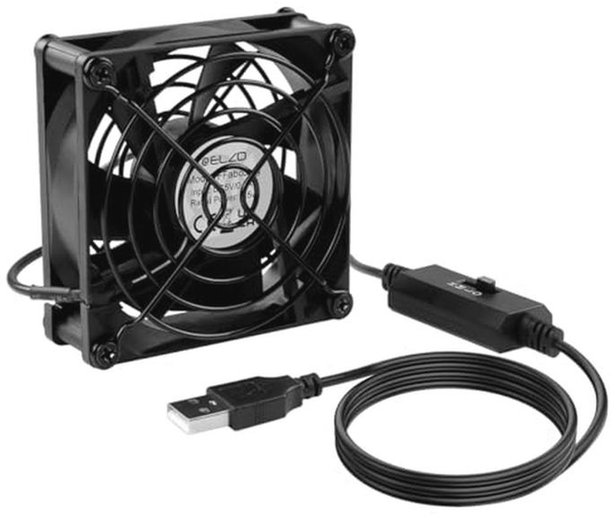 Compacte 80 mm USB Ventilator met 3 Snelheidsinstellingen voor PC en Laptops