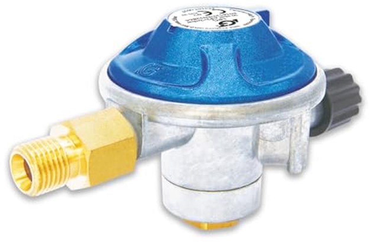 Gascartouche-drukregelaar voor gasbarbecues met universele schroefdraad