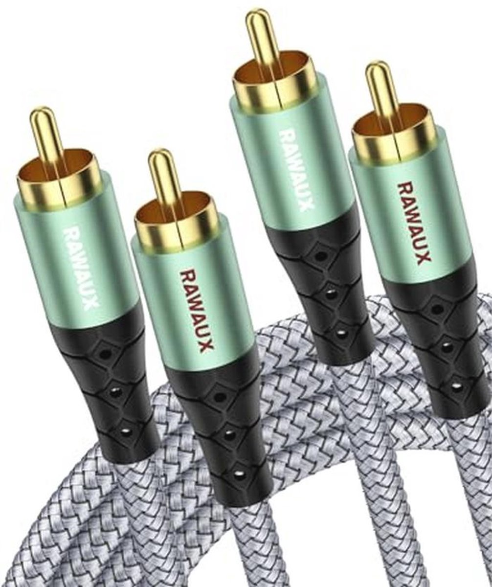 RCA Stereo Audiokabel 8M - 2 RCA Male naar 2 RCA Male