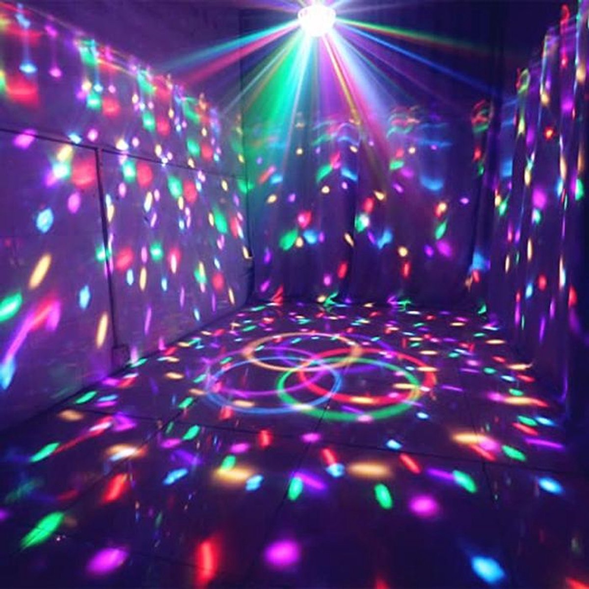 Mini Bluetooth Disco Licht met 9 Kleuren en Afstandsbediening voor Feesten