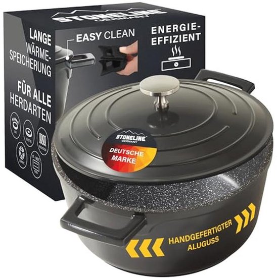 Officine Standard ovale braadpan met deksel van gegoten aluminium