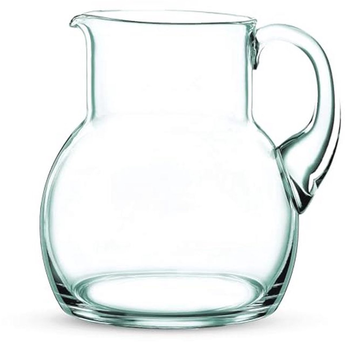 Glazen waterkan van kristalglas - 1,5 liter, vaatwasmachinebestendig