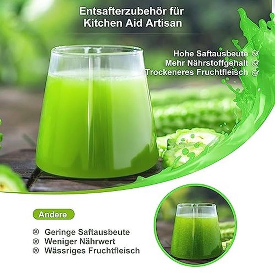 Sapcentrifuge Accessoires voor het Extraheren van Groenten en Fruit - Wit — afbeelding 2