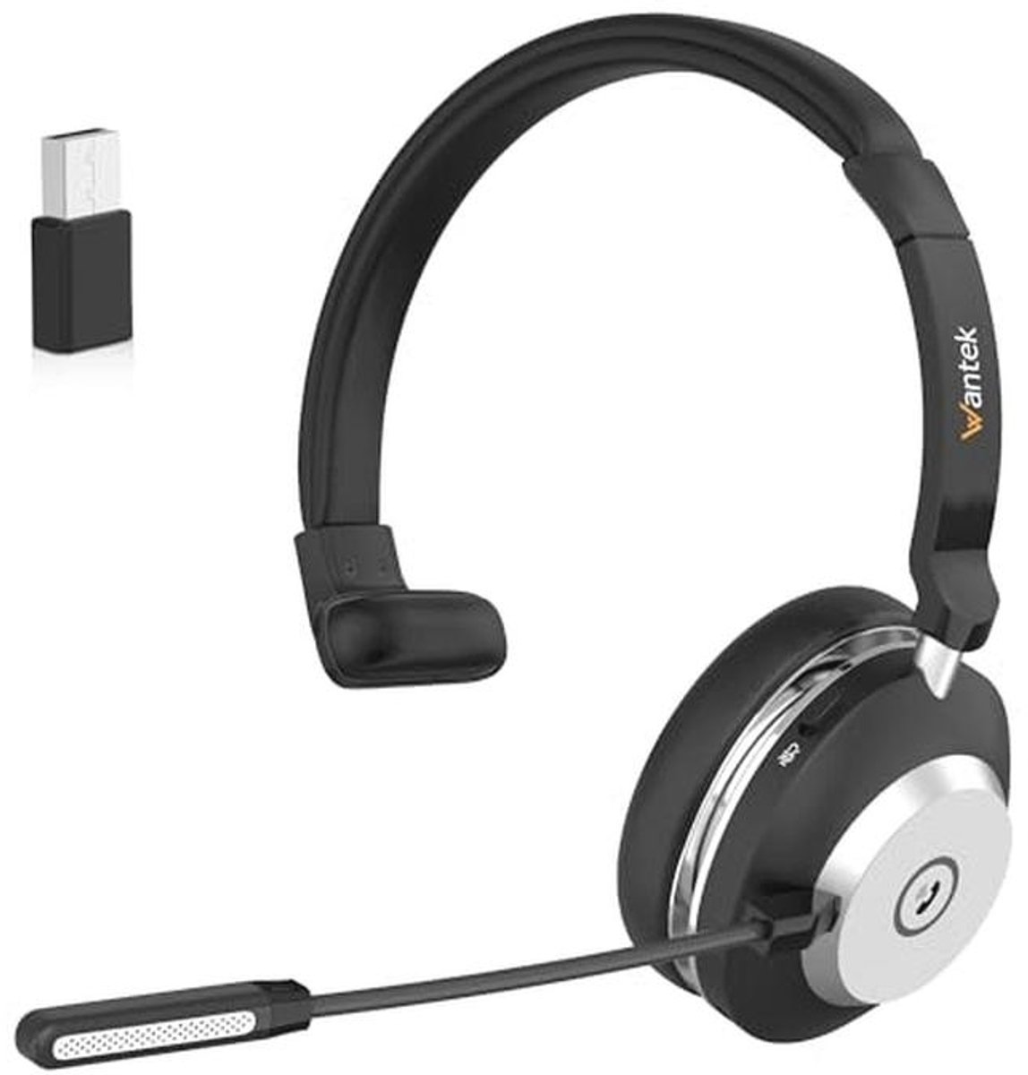 Draadloze Bluetooth Headset met Microfoon en Ruisonderdrukking voor PC en Laptop