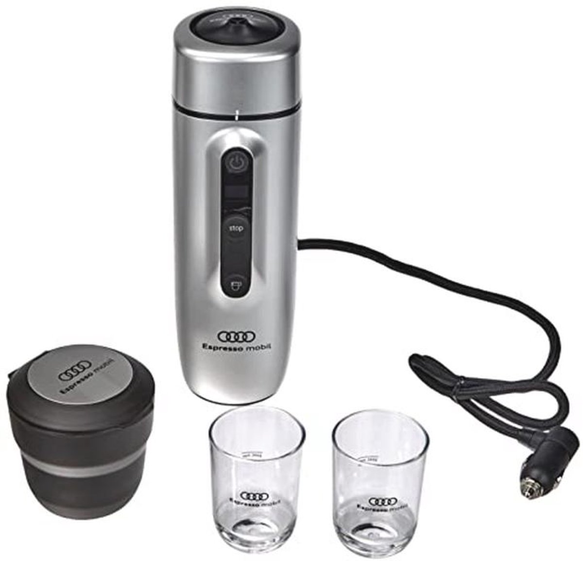 Mobiele espressomachine 2e generatie - 50ml - Zilver - Perfect voor onderweg