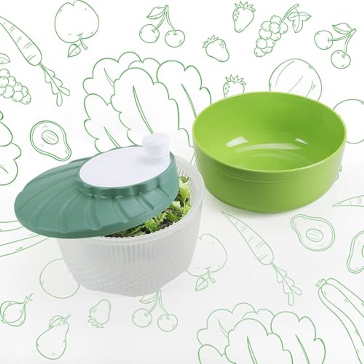 Centrifuge en saladekom, hoogwaardig en functioneel, 100% Italië