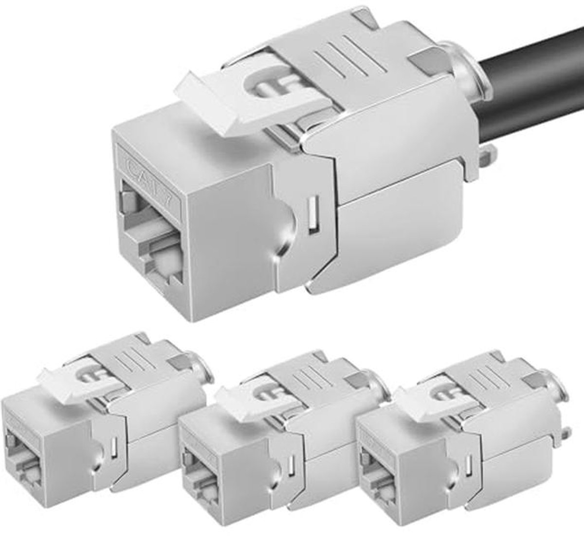 Keystone RJ45 Module 10 Gbit/s - CAT 7 - Tool-Free - LSA - Fully Shielded