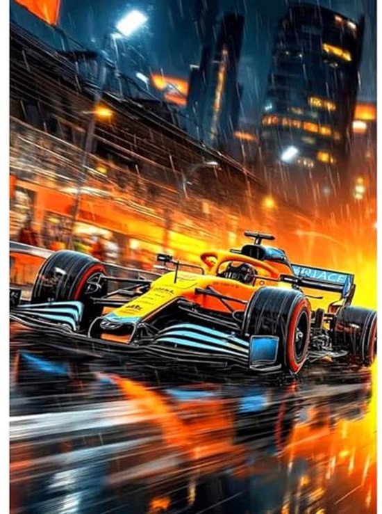 CEOVR Auto Diamond Painting Kit Photo pour adultes, 5D diamond painting 30 x 40 cm, voiture de course, peinture diamant pour décoration intérieure