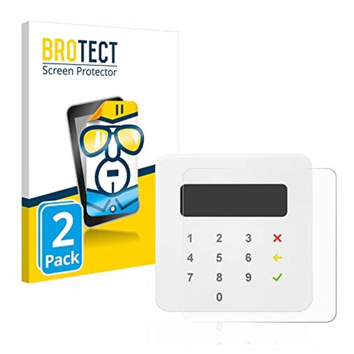 BROTECT (2 Pieces) Screen Protector for SumUp Air Screen Protector Transparent