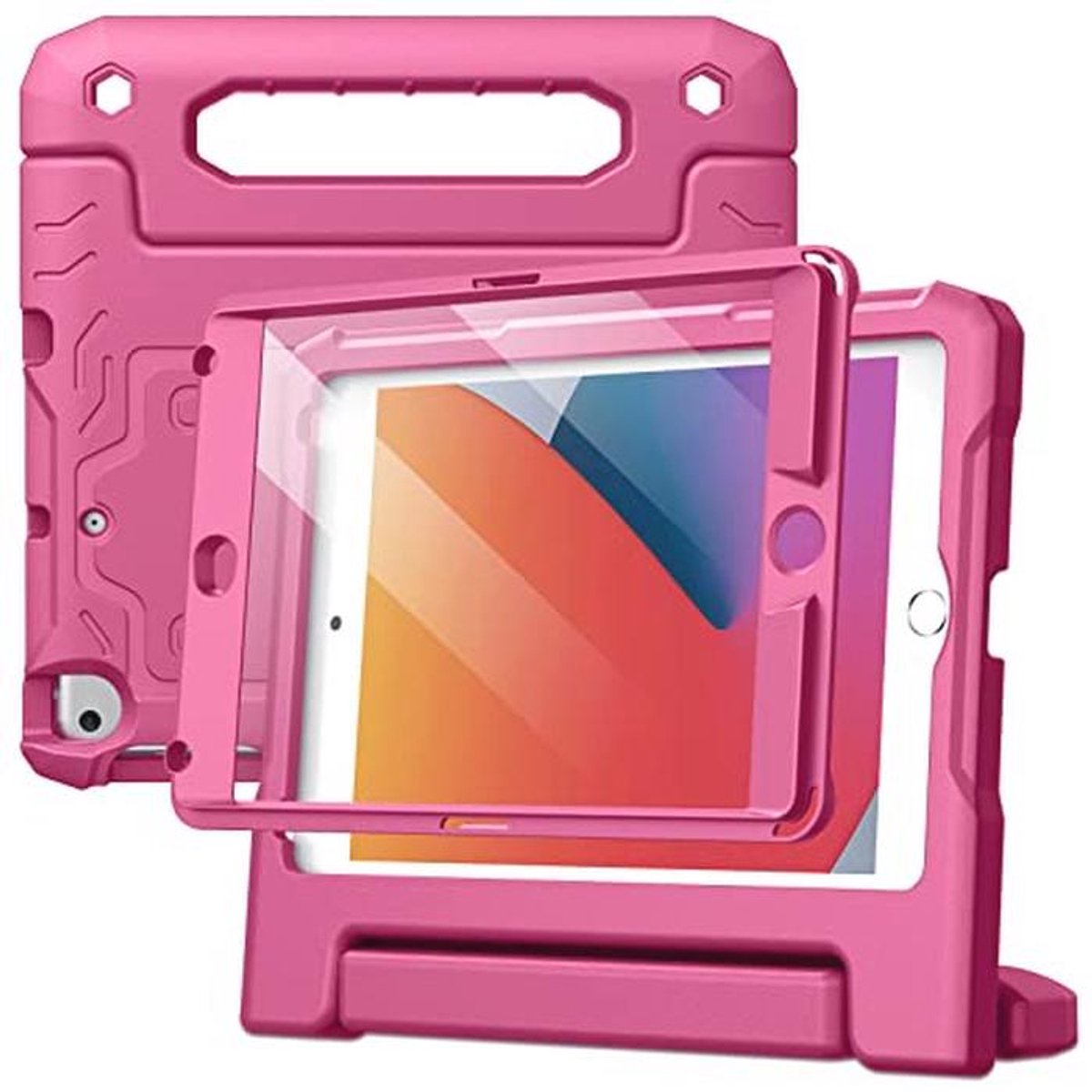 Kindertablet Bescherming voor iPad mini 5/4/3/2/1 met Schermbescherming en Schokbestendige Handgreep