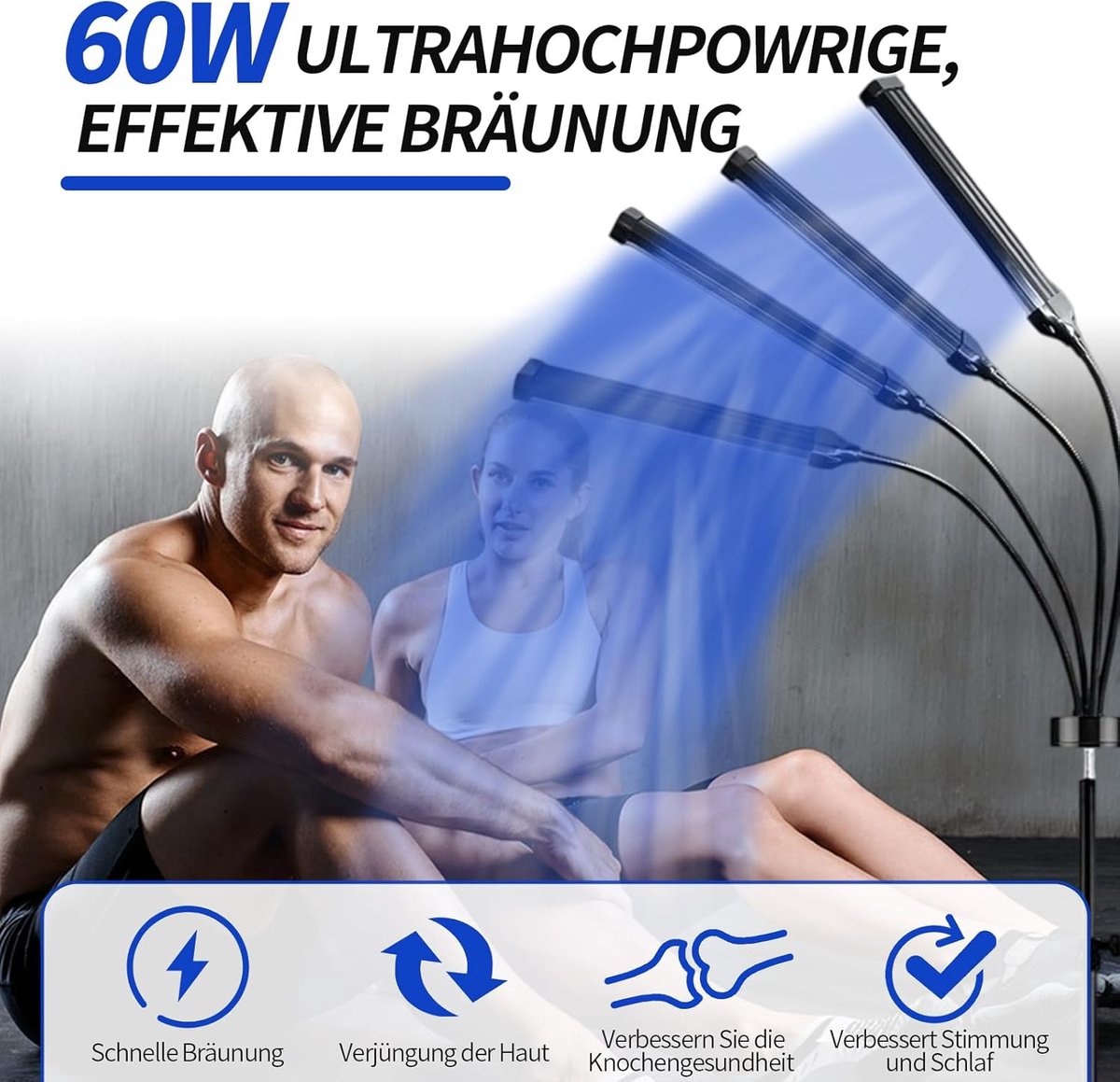 Zonnehemel - Gelaatsbruiner - Zonnebank - Gezichtsbruiner -Zwart – foto 8