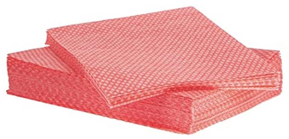 Lichtgewicht All Purpose Doek Rood - Pack van 50