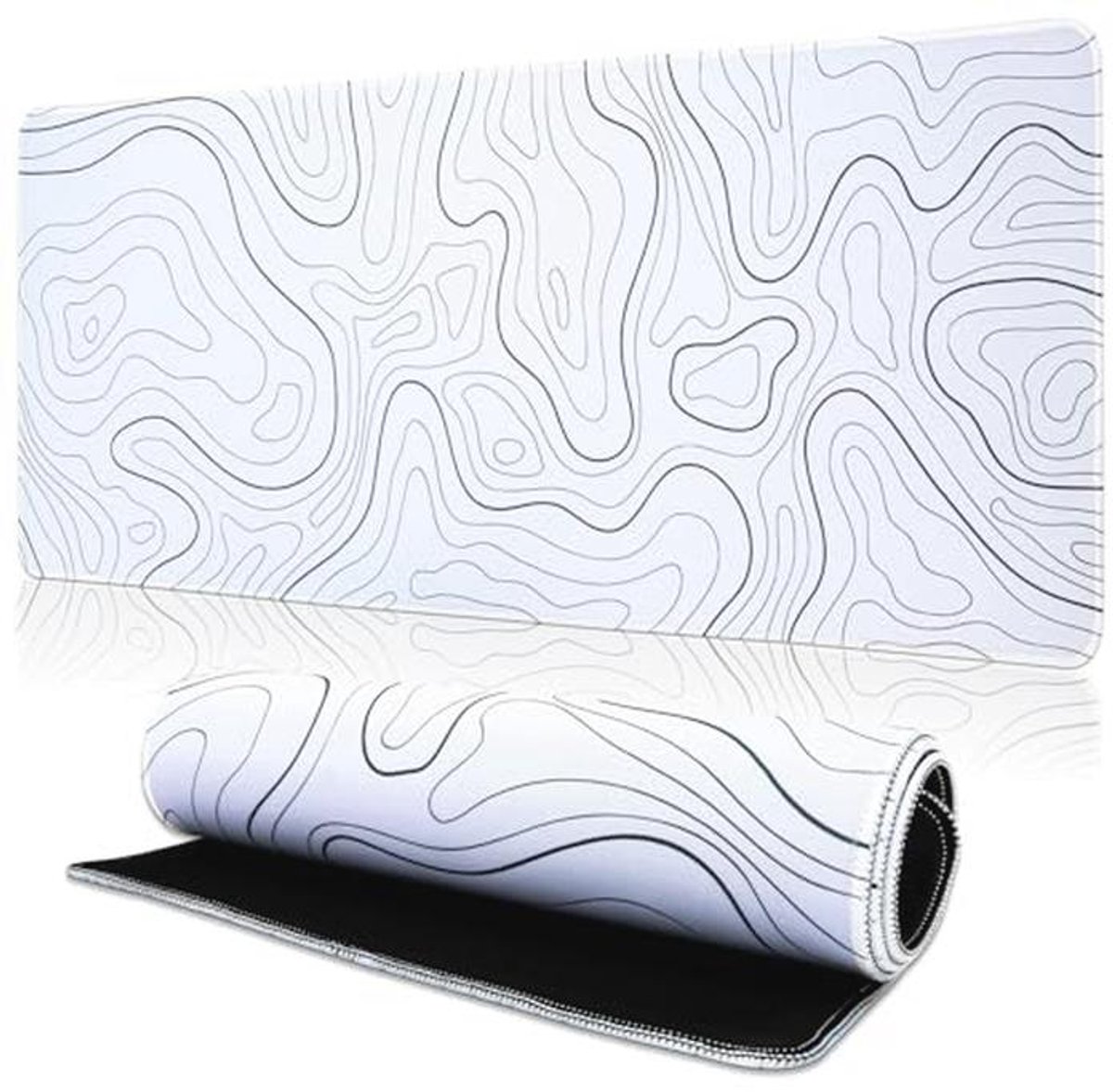 Grote Gaming Muismat voor Toetsenbord en Muis - 800 x 300 x 3 mm Wit
