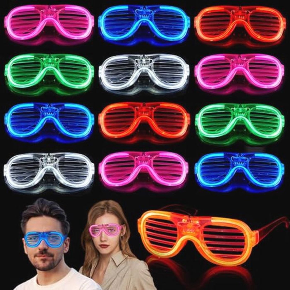 Mikulala lichtgevende glazen voor feest