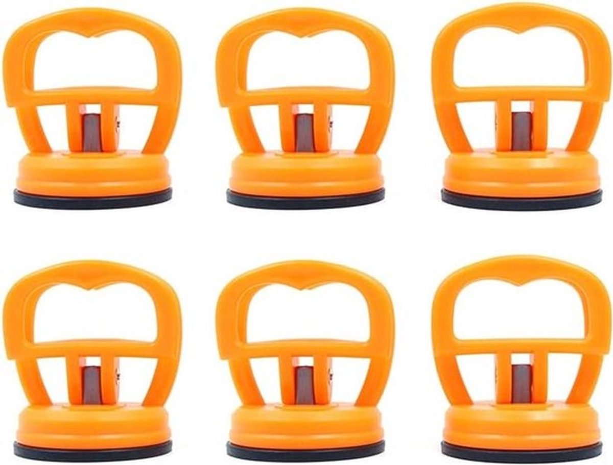 Set van 6 handige zuignap gereedschappen voor reparatie van mobiele telefoon, laptop en tablet-pc.