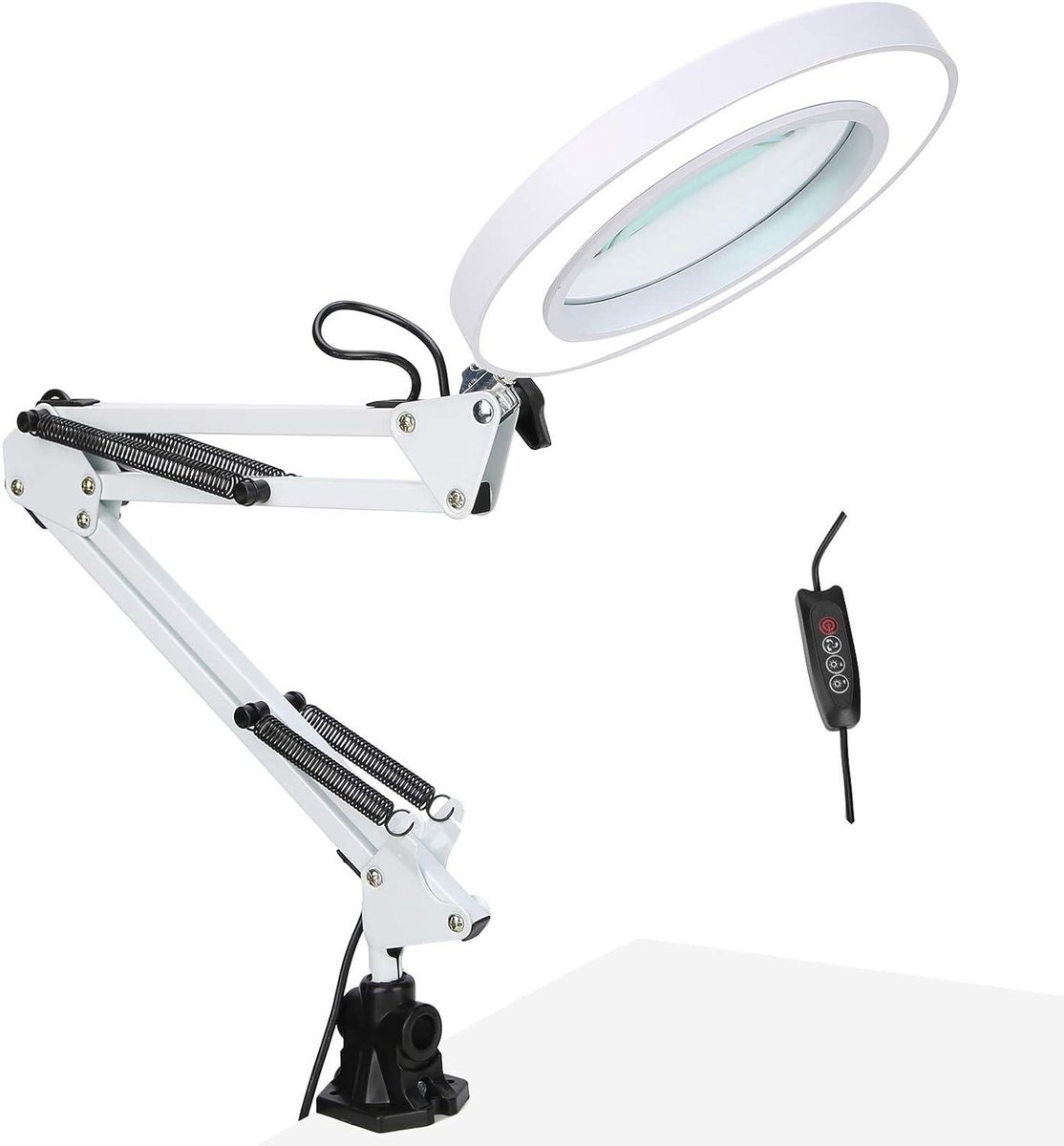 Tattoolamp met vergrootglas en dimbare verlichting voor cosmetische make-up en lezen